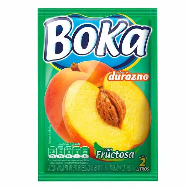 Refresco Boka Durazno 2 Litros X 10 Gr