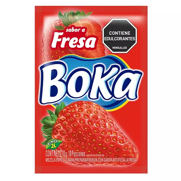 Refresco Boka Fresa 2 Litros X 10 Gr