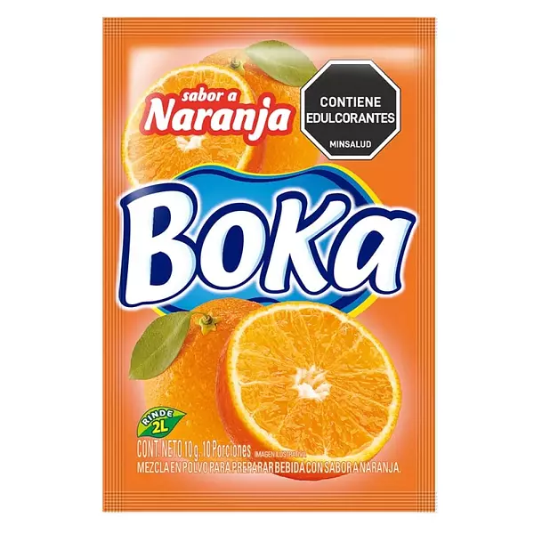 Refresco Boka Naranja 2 Litros X 10 Gr