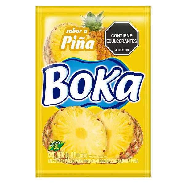 Refresco Boka Piña 2 Litros X 10 Gr