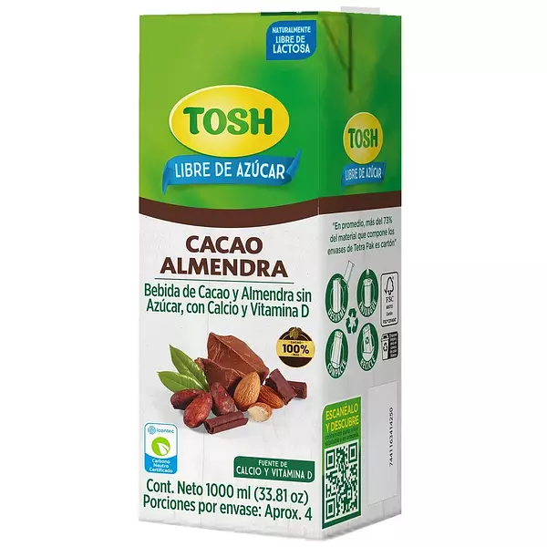 Bebida Tosh Almendra Cacao 1 Litro