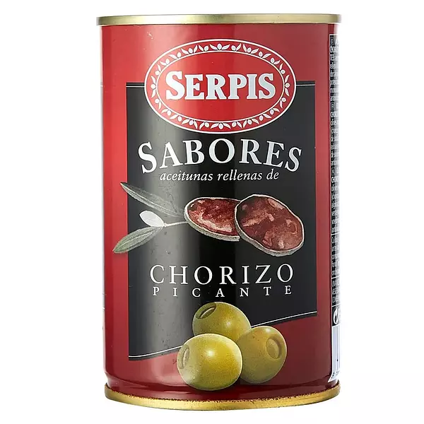 Aceitunas Rellena Chorizo Serpis X 300 Gr