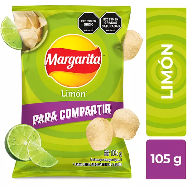 Papas Margarita Limón 105g