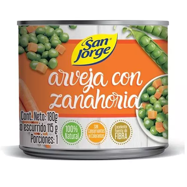 Arveja Con Zanahoria San Jorge X 180 Gr