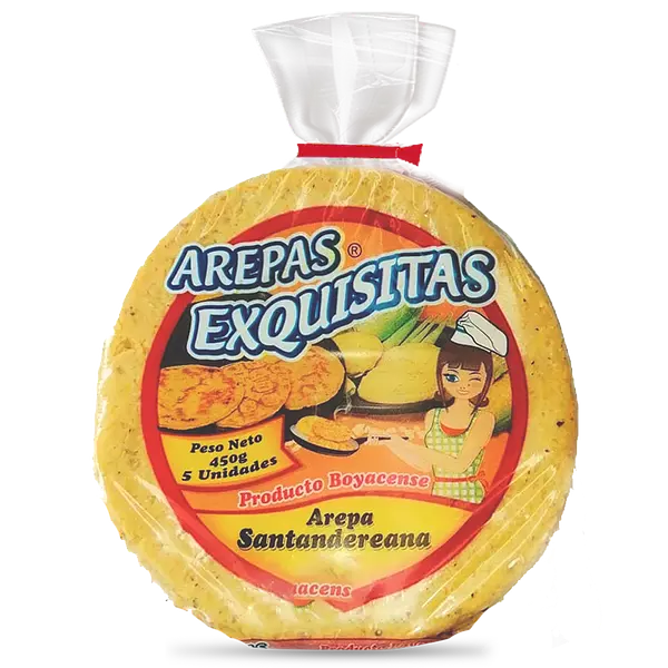 Arepa Exquisita Santandereanas X 5 U.