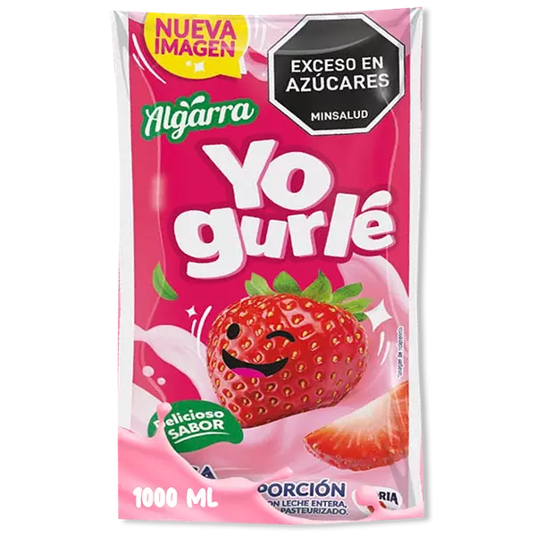 Yogurle Algarra Fresa Bolsa X 1000 Ml