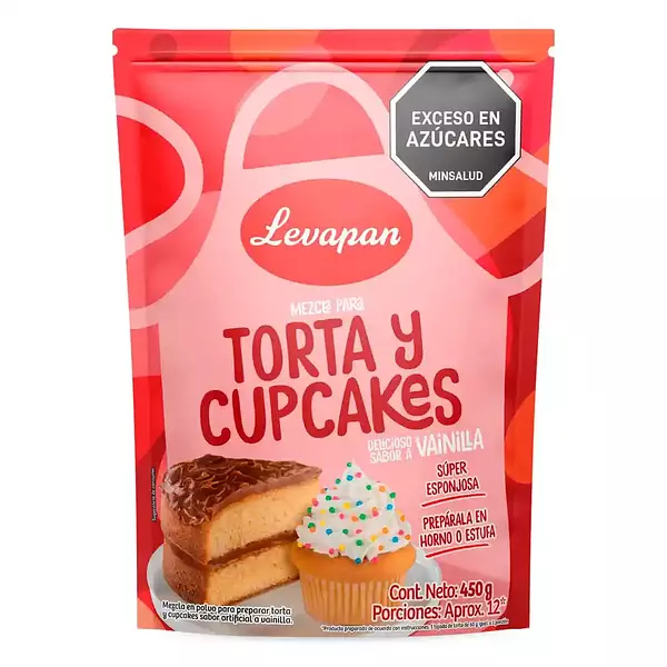 Mezcla Para Cupcakes Levapan X 450g