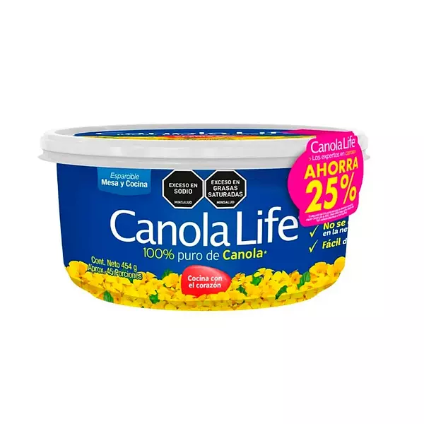 Margarina Canola Life X 454 Gr