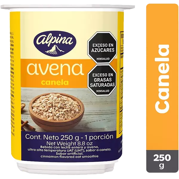 Avena Alpina Sabor Canela 250gr