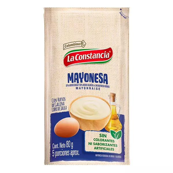 Mayonesa La Constancia Dp X 80 Gr