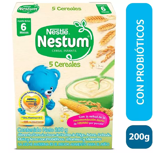 Cereal Infantil Nestum 5 Cereales 200gr