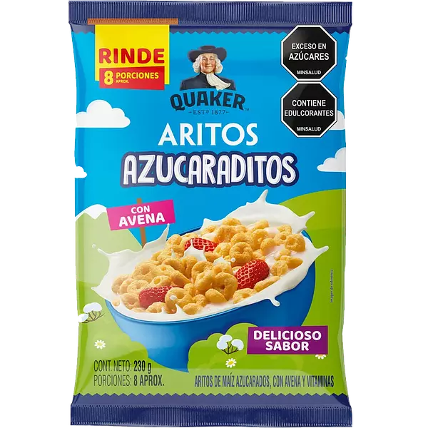 Cereal Quaker Aritos Azucaraditos 230gr