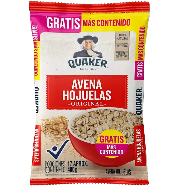 Avena En Hojuelas Quaker 400gr