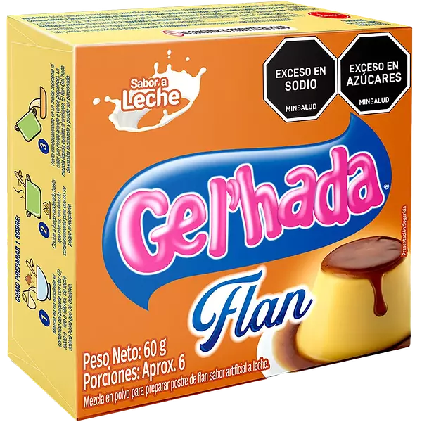 Flan Gel'Hada Sabor Leche 60gr