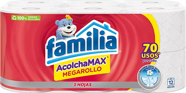 Papel Higiénico Familia Acolchamax 12 Rollos 29.6m