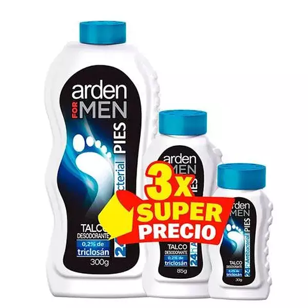 Talco Arden For Men X 300gr+Tal X 85gr+Tal X 30 Gr