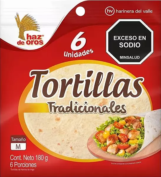 Tortilla Tradicional Haz De Oros 6 Unidades X180g