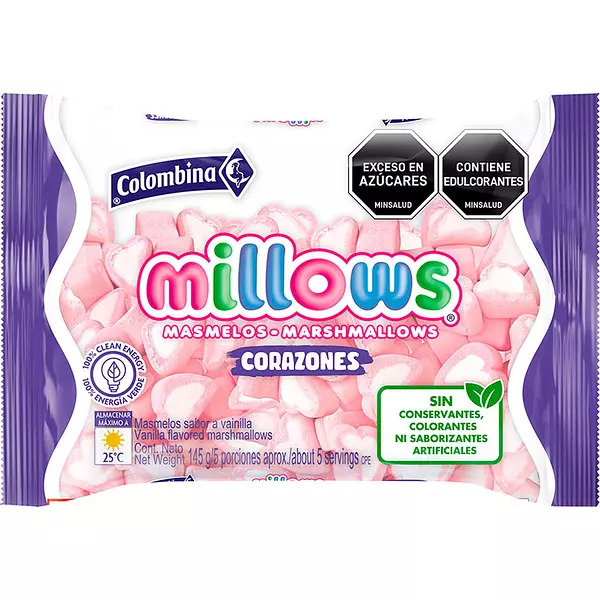 Masmelo Millows Corazones 145g