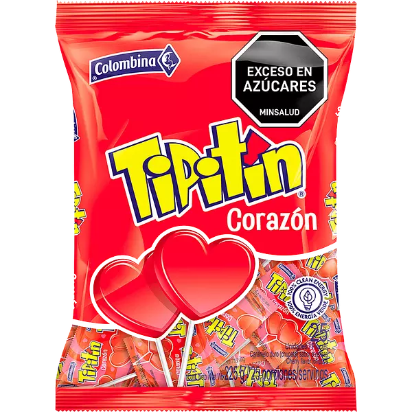 Chupeta Tipitin Corazón X 25unidades