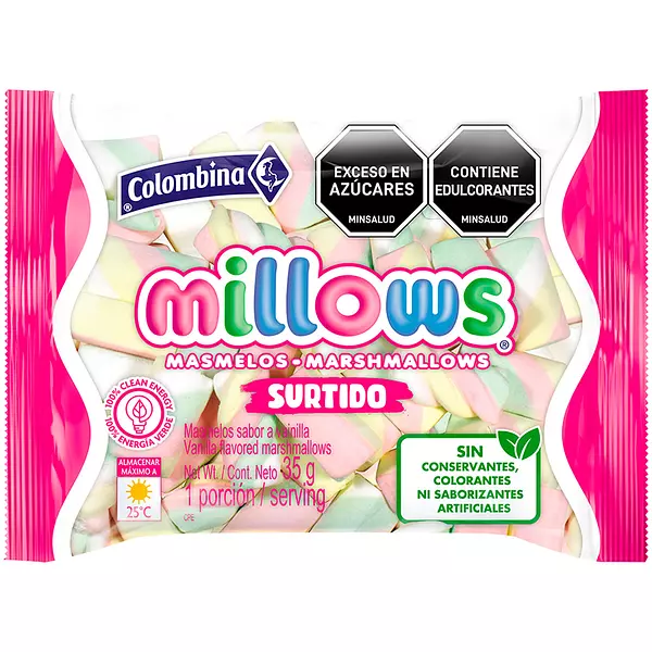 Masmelo Millows Sabores Surtidos 35gr