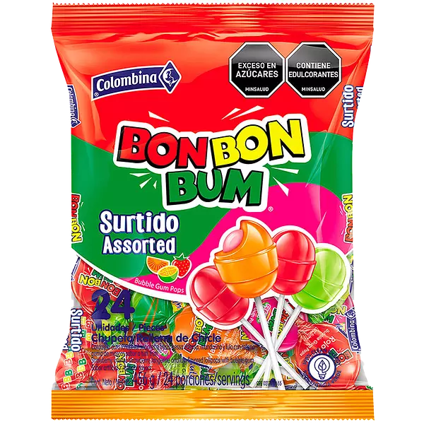 Bonbonbum Chicle Sabores Surtidos 24unidades