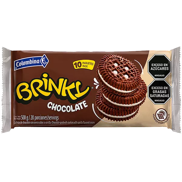 Galleta Brinky Chocolate 10 Unidades 500gr