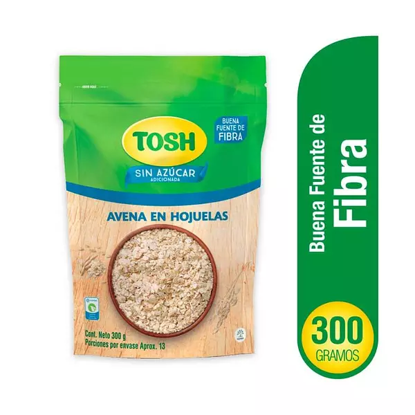 Avena Tosh Hojuelas Sin Azúcar X 300 Gr