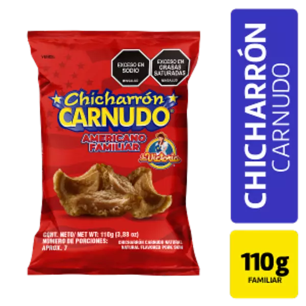 Chicharrón Carnudo Natural La Victoria 110gr