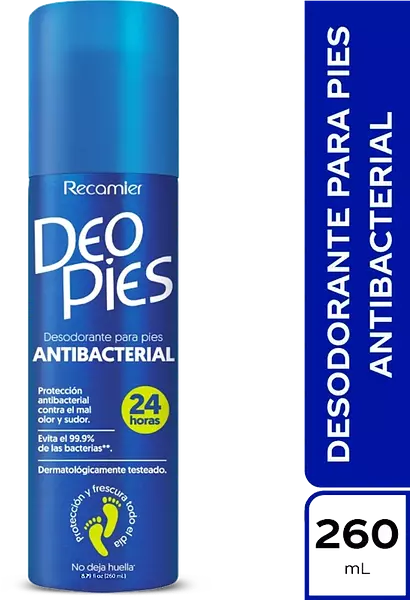 Desodorante Deo Para Pies Antibacterial 260ml