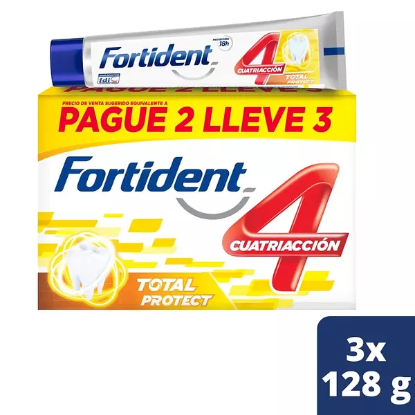 Crema D Fortident Total Protect X 3 U X 128 Gr