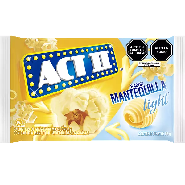 Palomitas De Maíz Act Ⅱ Mantequilla Light 85gr