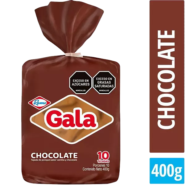 Ponque Gala Tajadas Vainilla/Chocolate 400gr