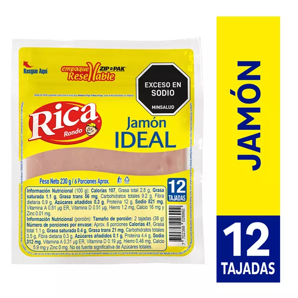 Jamón Ideal Rica X230gr