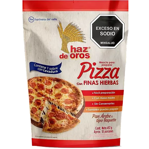 Mezcla Para Pizza Haz De Oros 475g