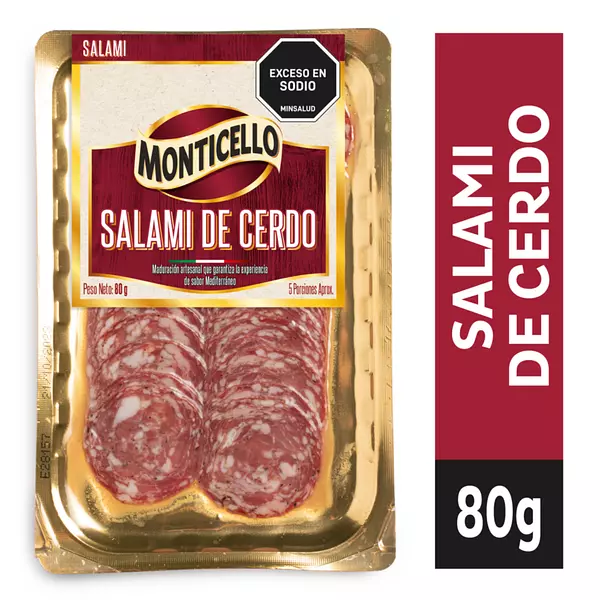 Salami Monticello De Cerdo 80g