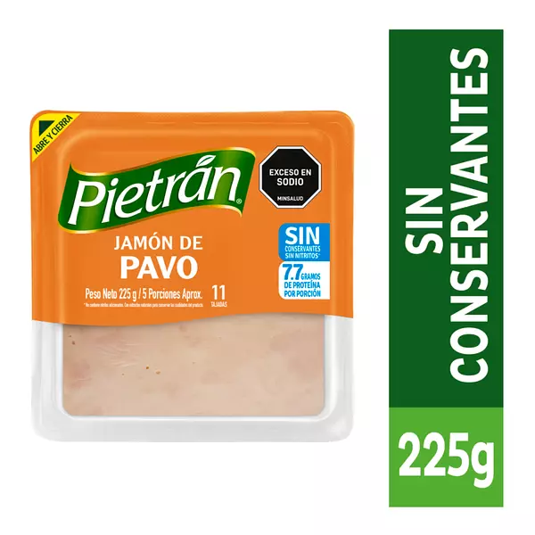 Jamón De Pavo Pietrán 225g