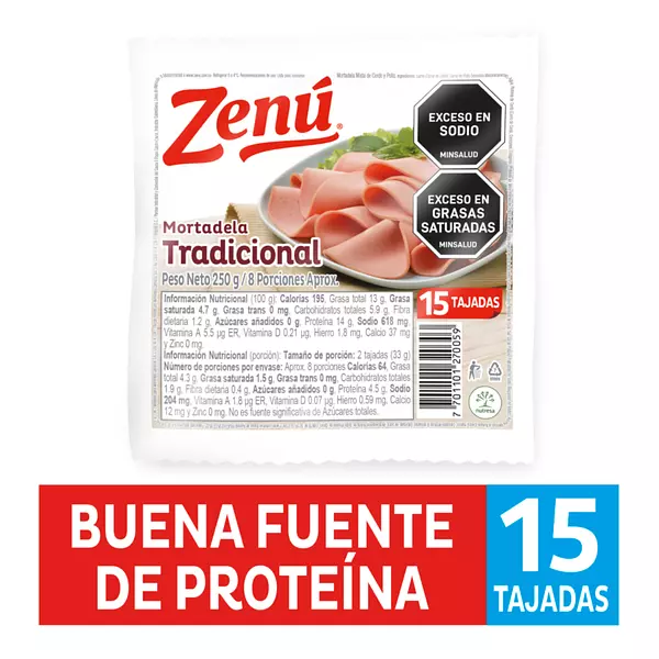 Mortadela Tradicional Zenú 250g