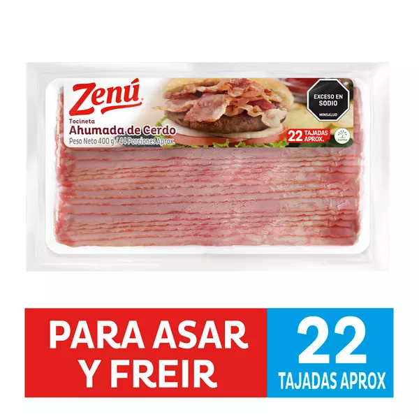 Tocineta Ahumada Cerdo Zenú 400g