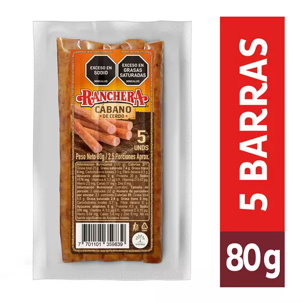 Cábano De Cerdo Ranchera 80g