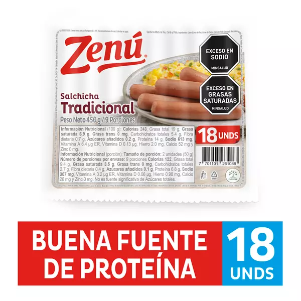 Salchicha Tradicional Zenú 450g