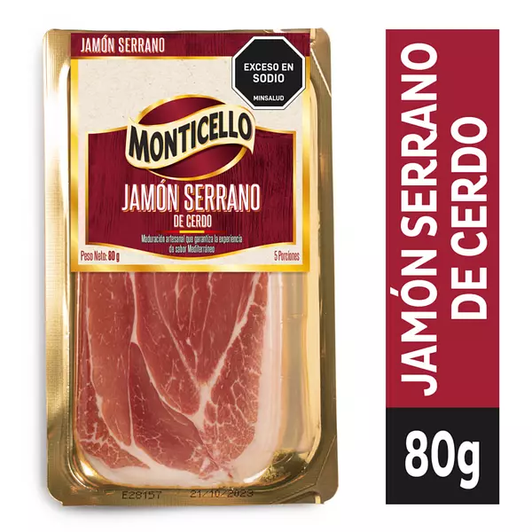 Jamón Serrano Monticello 80gr