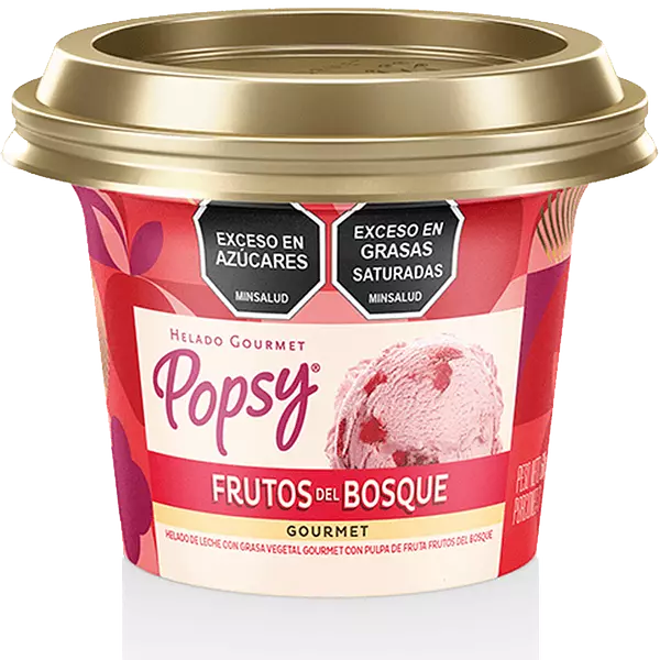 Helado Gourmet Popsy Frutos Del Bosque 60g