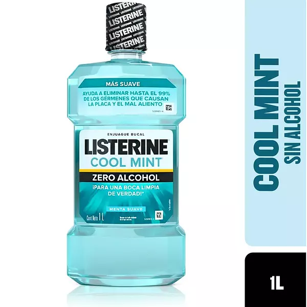Enjuague Listerine Cool Mint Zero 1000ml
