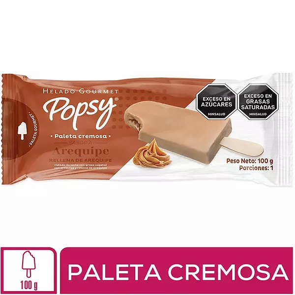 Paleta Popsy Arequipe 100gr