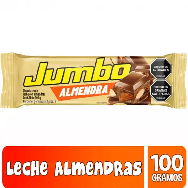 Chocolatina Jumbo Almendras 100gr