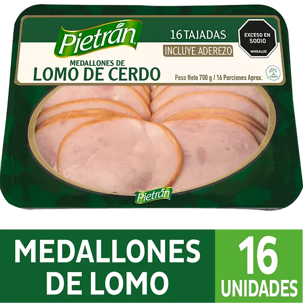 Medallones De Lomo De Cerdo Pietrán 700g