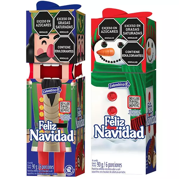 Pastelitos Colombina Navidad 90gr