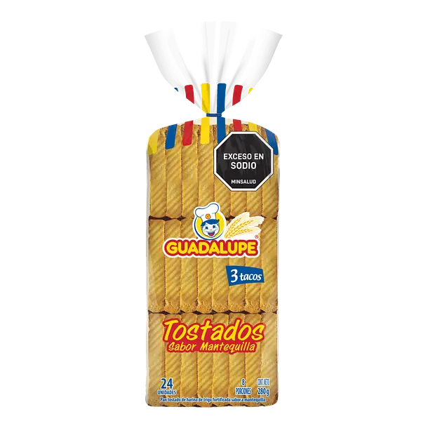 Tostada Guadalupe Mantequilla 280g