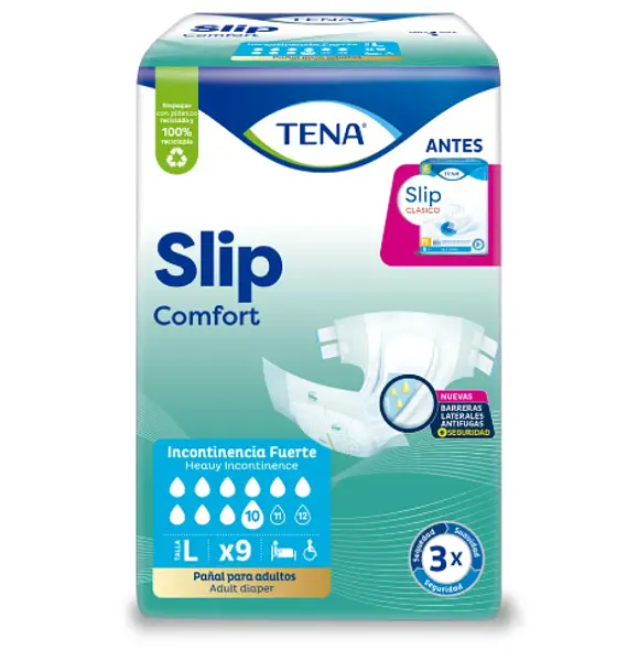 Pañales Tena Slip Comfort Talla L X9