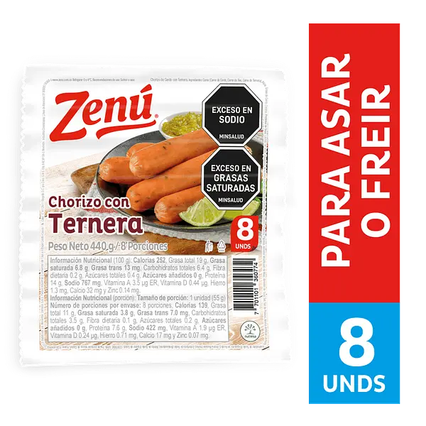Chorizo Zenú Ternera 440g